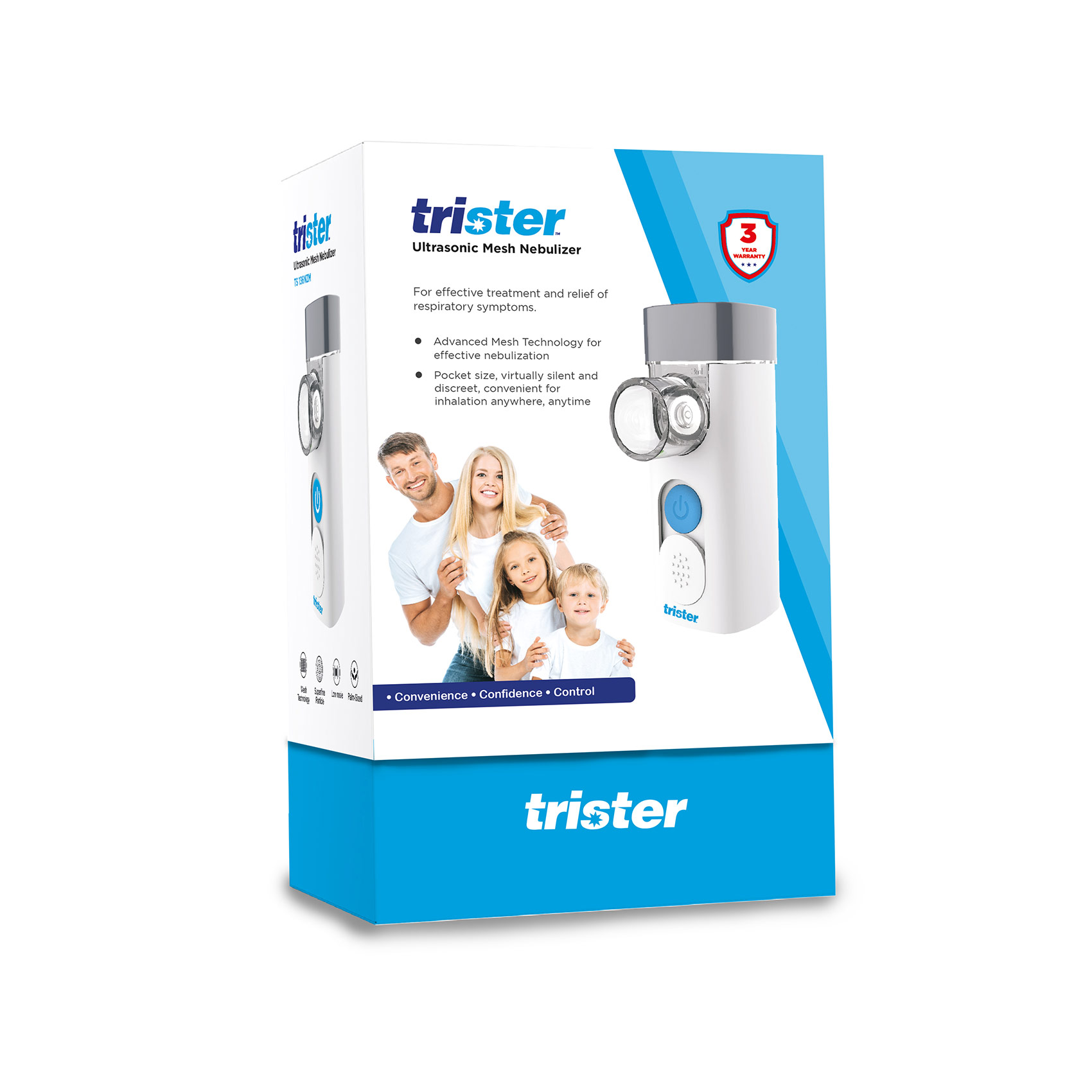 Trister Ultrasonic Mesh Nebulizer TS-136NZM - Health, Beauty & Wellness ...